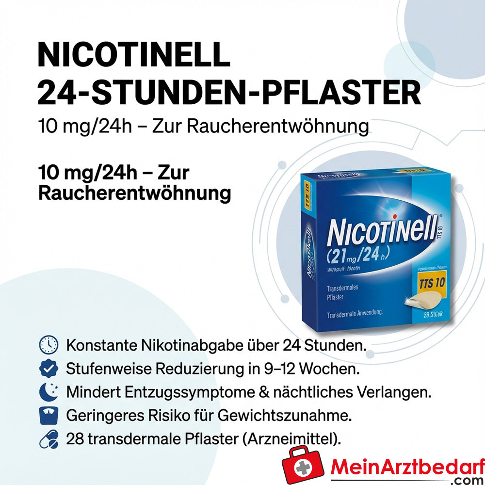 Nicotinell GSK transdermale pleister 10 mg/24 u, 28 stuks