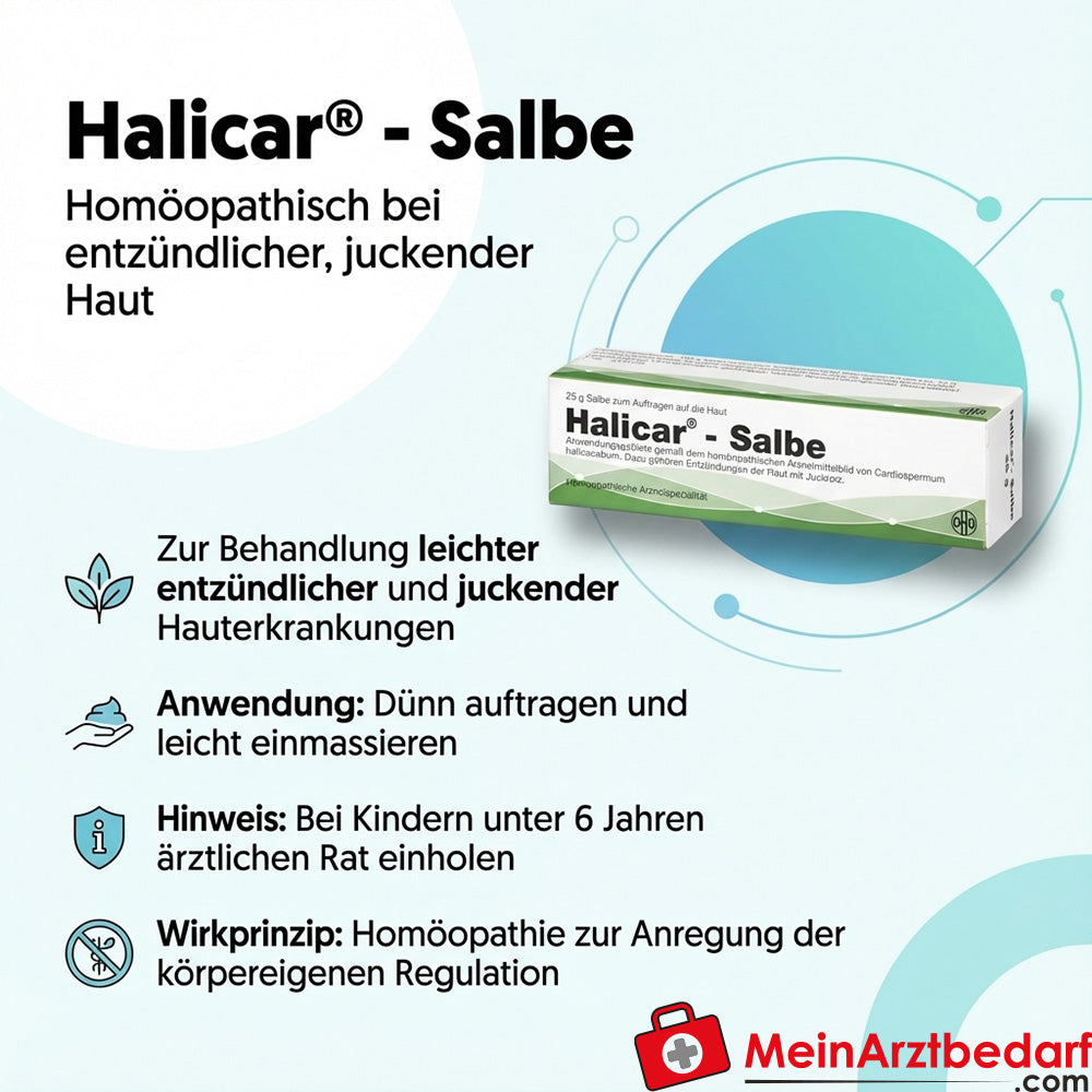 Halicar Salbe 50 g homöopathisch bei leicht entzündlicher juckender Haut