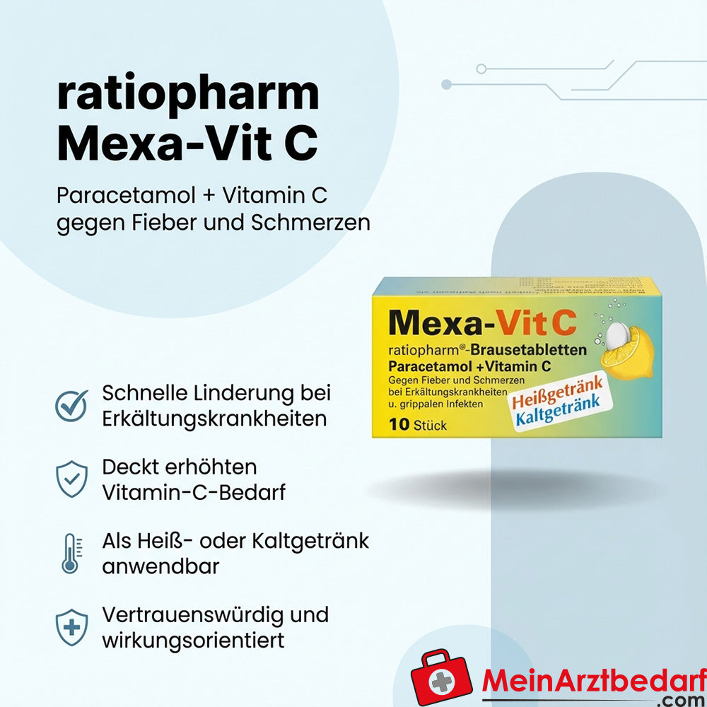 ratiopharm Mexa-Vit C 20 St. - Paracetamolo + Vitamina C, antipiretico