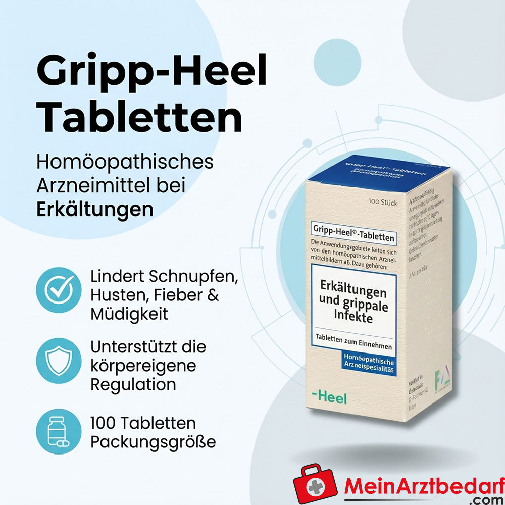 PEI01 Gripp-Heel Tabletten 100 St. homöopathisches Arzneimittel bei Erkältungen