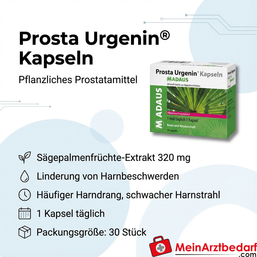 Madaus Prosta Urgenin Kapseln 30 Stück Sägepalmenextrakt 320 mg für Männer