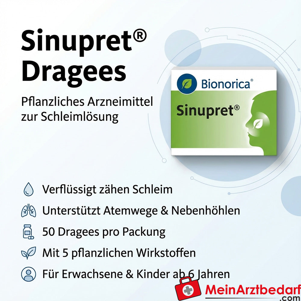 Sinupret Compresse Rivestite 50 St. fitoterapico contro il muco denso
