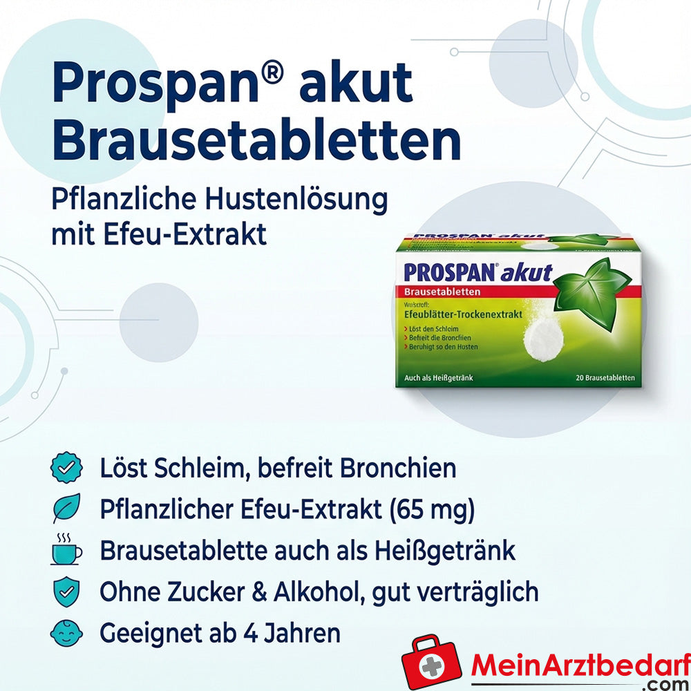 Prospan Brausetabletten Akut 20 St. Efeu-Extrakt, schleimlösend