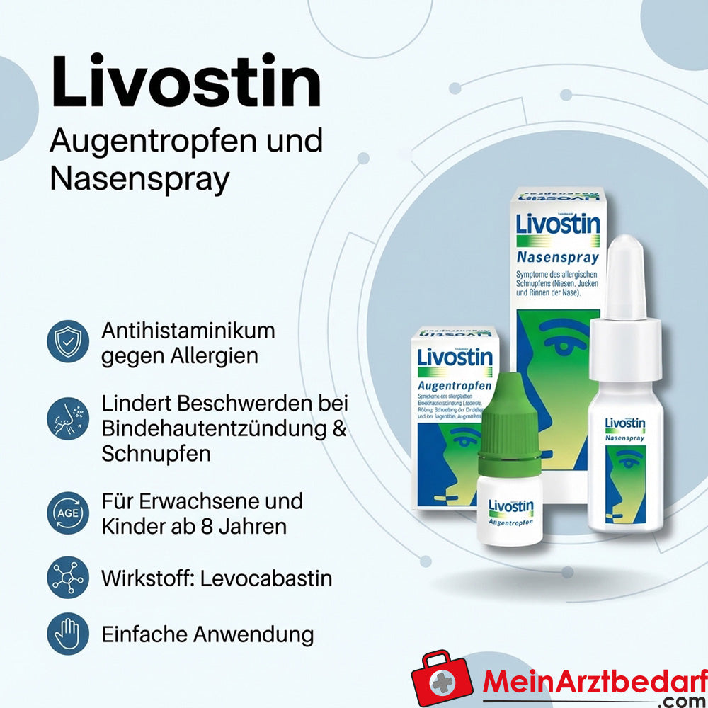 Livostin (lewokabastyna) krople do oczu 4 ml na alergiczne zapalenie spojówek