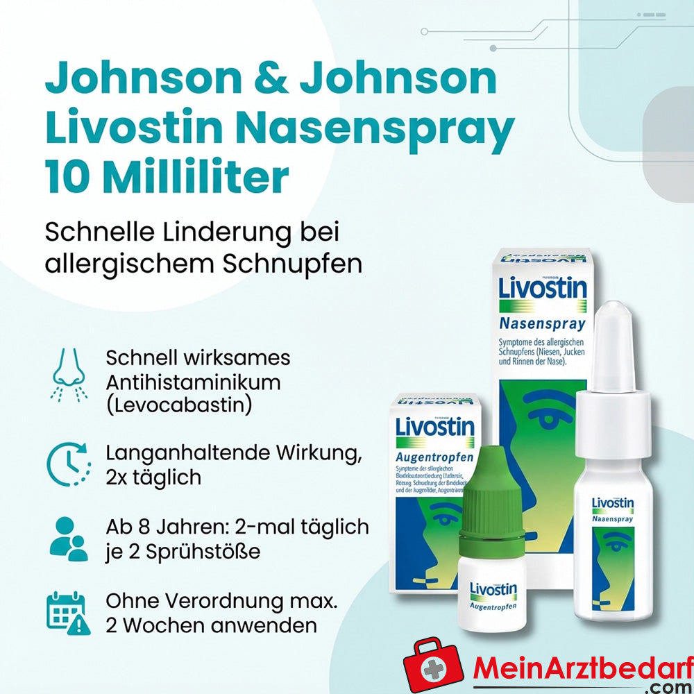 Johnson & Johnson Livostin Nasenspray 10 ml (Levocabastin) allergische Rhinitis