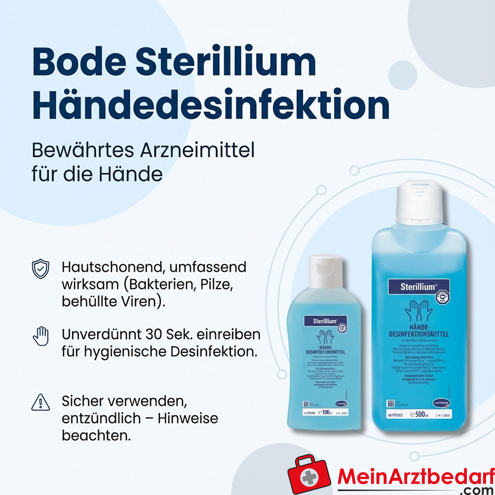 Bode Sterillium solución desinfectante de manos 500 ml agradable a la piel