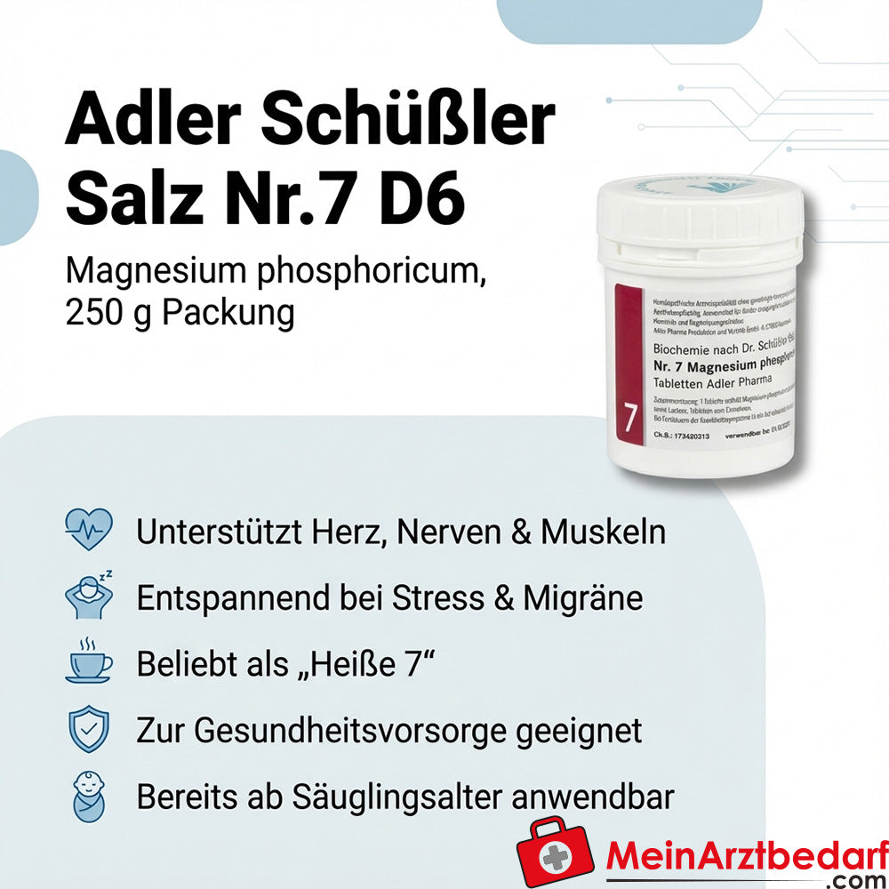 Adler Schüßler Salz Nr.7 D6 Tabletten 250 g Magnesium phosphoricum