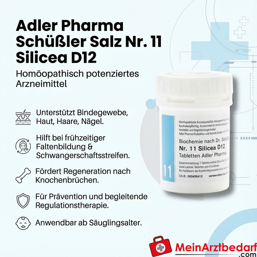 Adler Pharma Schüßler Salz Nr. 11 Silicea D12 Tabletten 250 mg