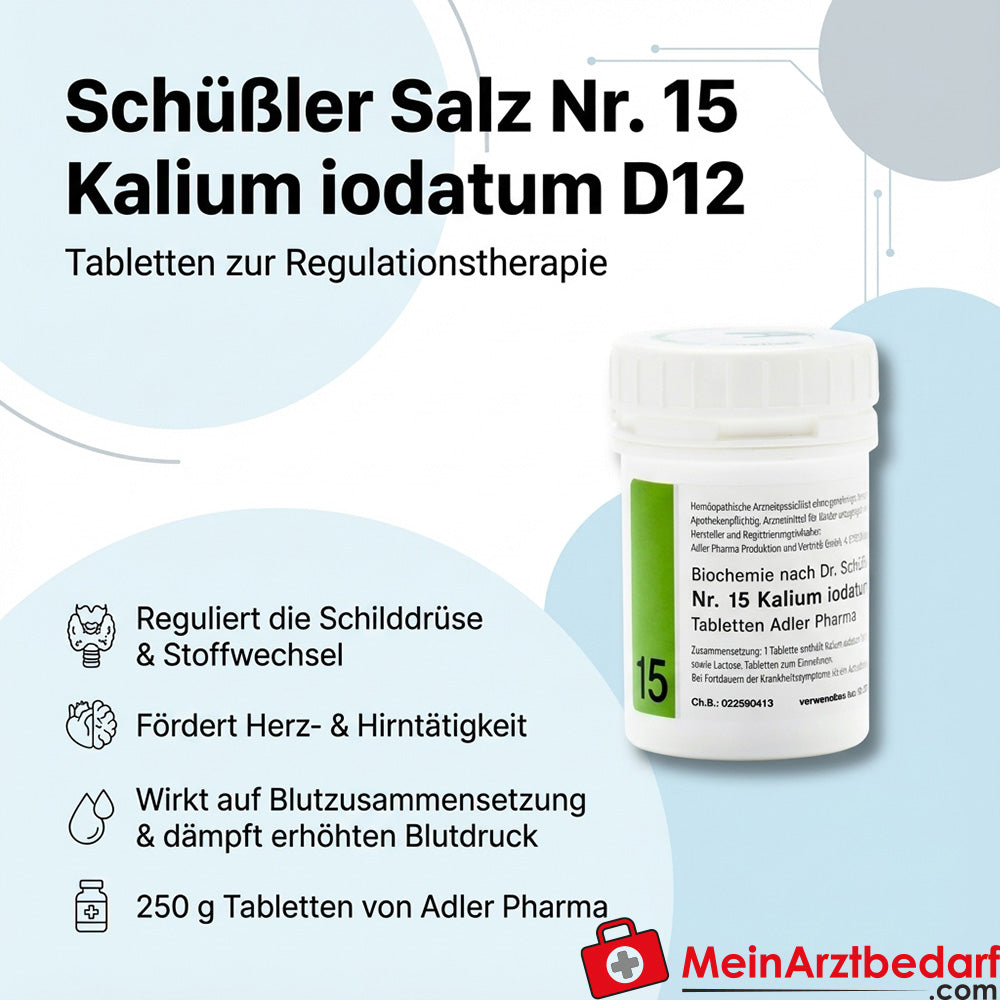 Adler Pharma Schüßler Salz Nr. 15 Kalium iodatum D12 Tabletten 250 g
