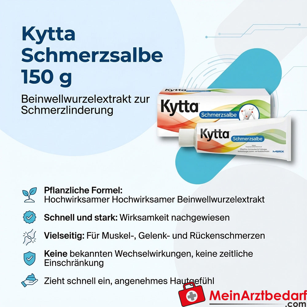 Unguento antidolorifico Kytta 150 g - estratto di radice di comfrey, per dolori muscolari, articolari e alla schiena