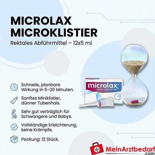 Microlax microclyster 12x5 ml doodbytniczy środek przeczyszczający o szybkim działaniu