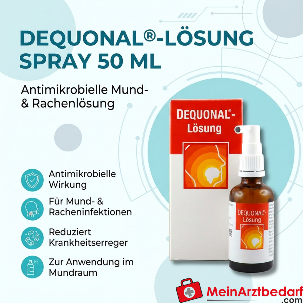 ERWO Pharma Dequonal spray oplossing 50 ml, antimicrobieel, mond en keel