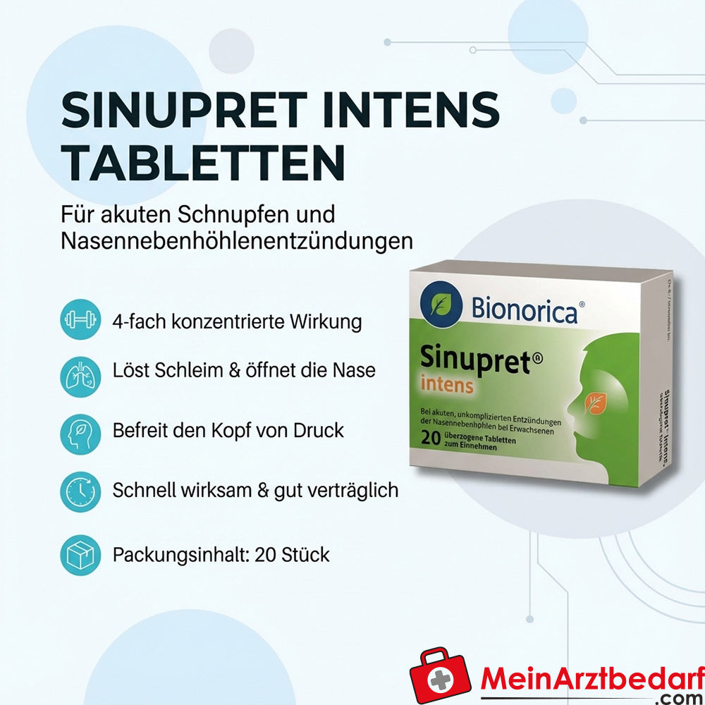 Sinupret Intens comprimés 20 pces contre le rhume