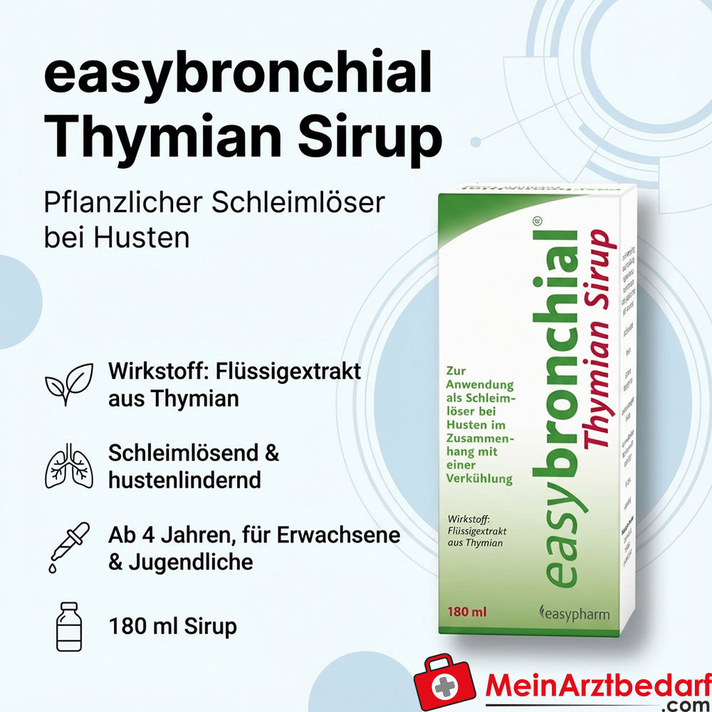 easypharm easybronchial jarabe de tomillo 180 ml expectorante para la tos