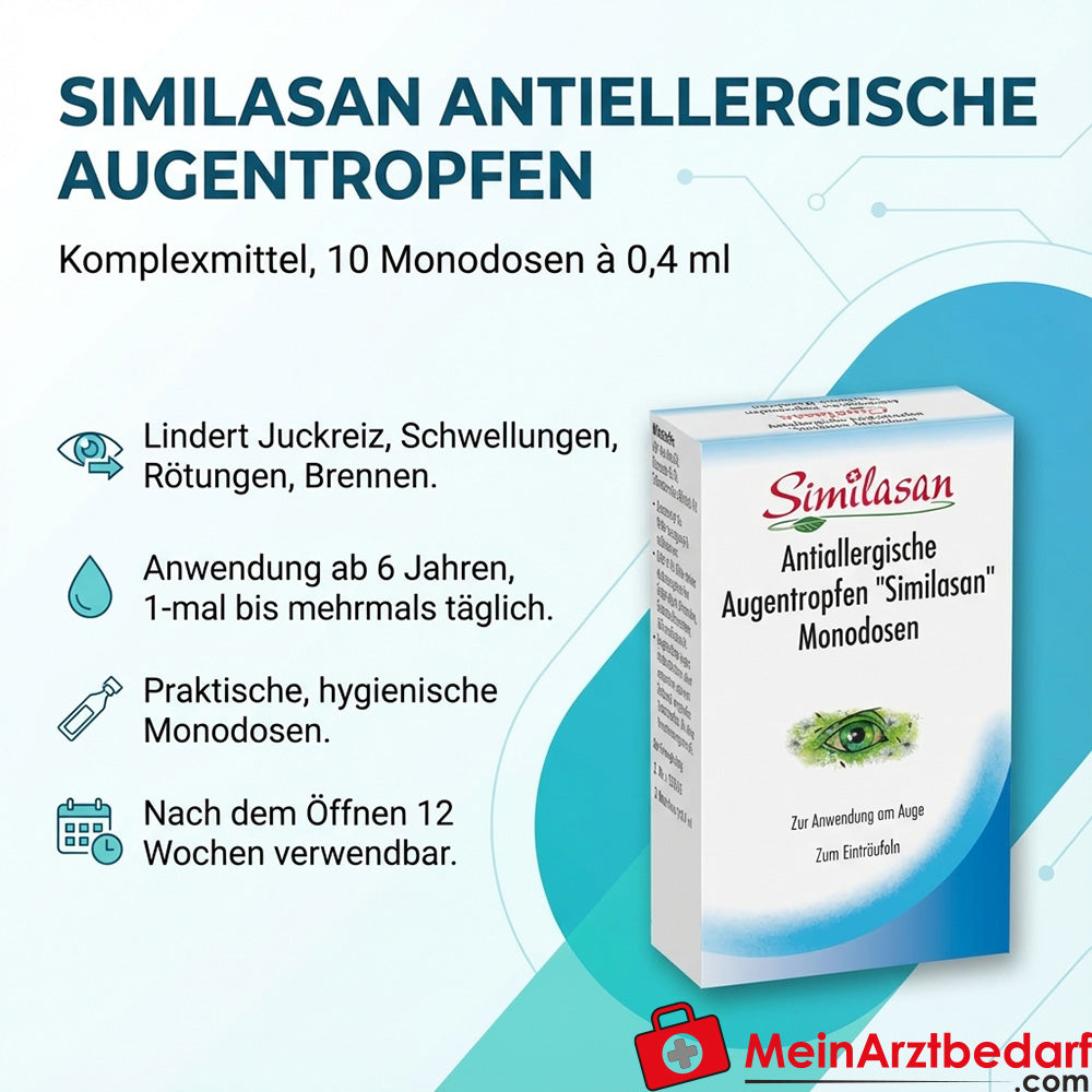 Similasan Collyre antiallergique, complexe, 10 monodoses 0,4 ml