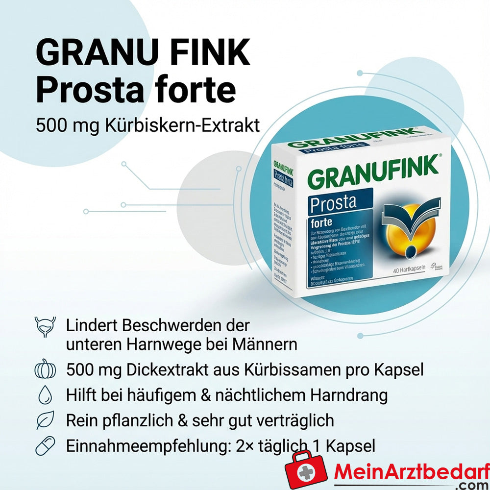 OME01 Granufink Prosta forte 40 stuks - 500 mg pompoenextract, prostaat