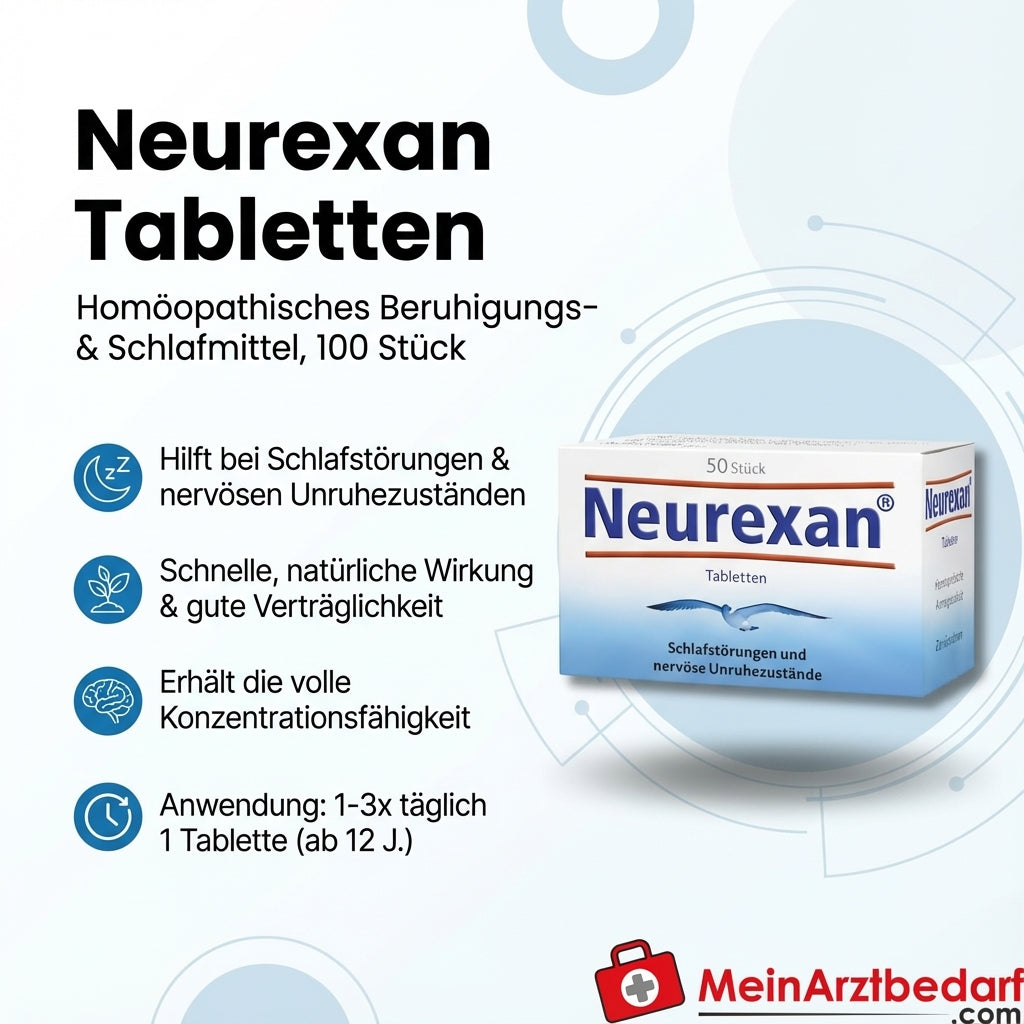 Sanova Neurexan comprimés 100 pces - Sédatif homéopathique pour les troubles du sommeil