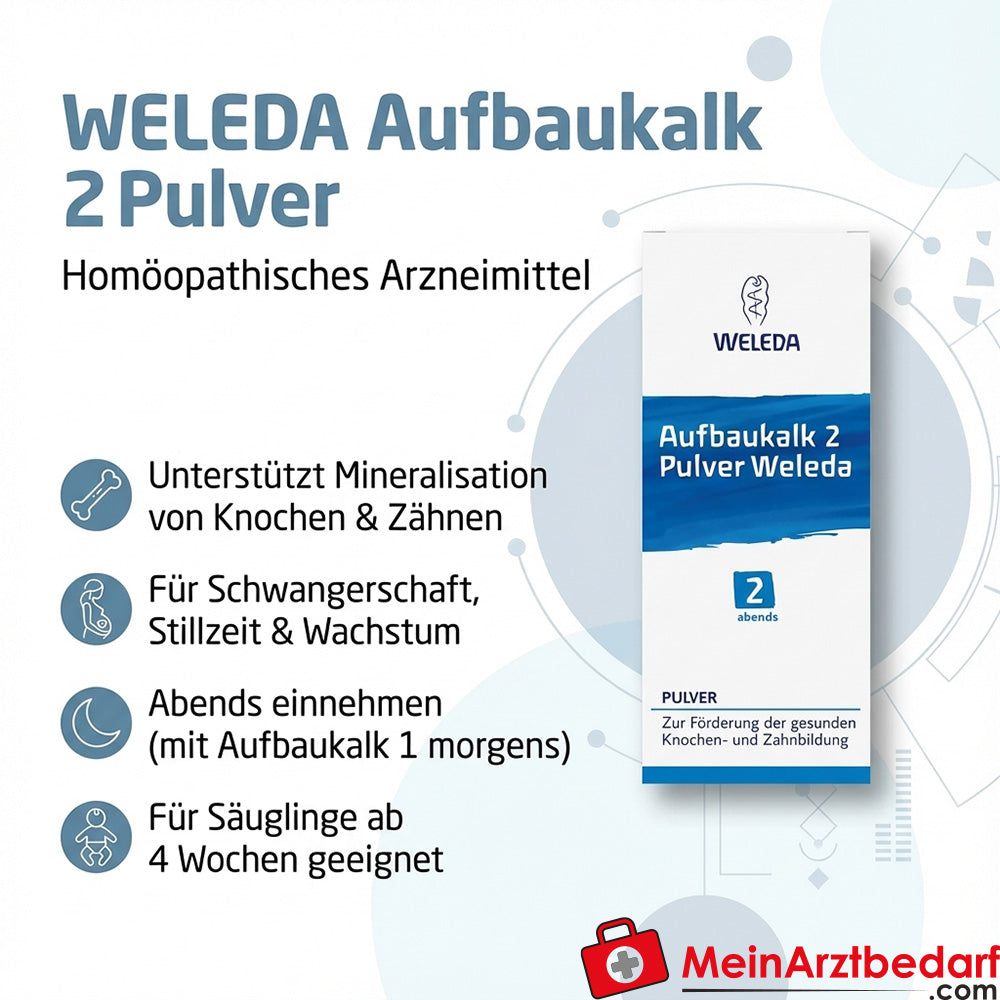 Weleda Aufbaukalk 2 Pulver 45 g Homöopathisches Arzneimittel