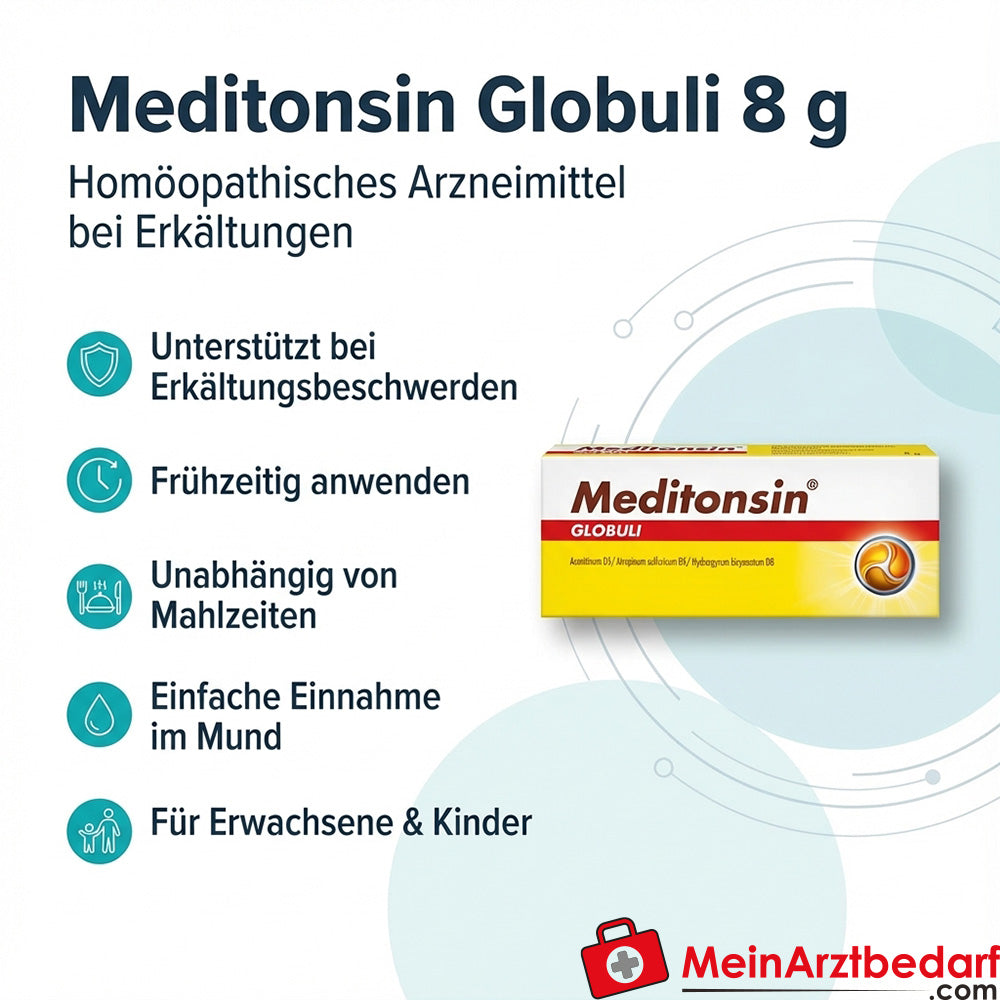 Meditonsin bolletjes 8 g Homeopathisch geneesmiddel bij verkoudheid