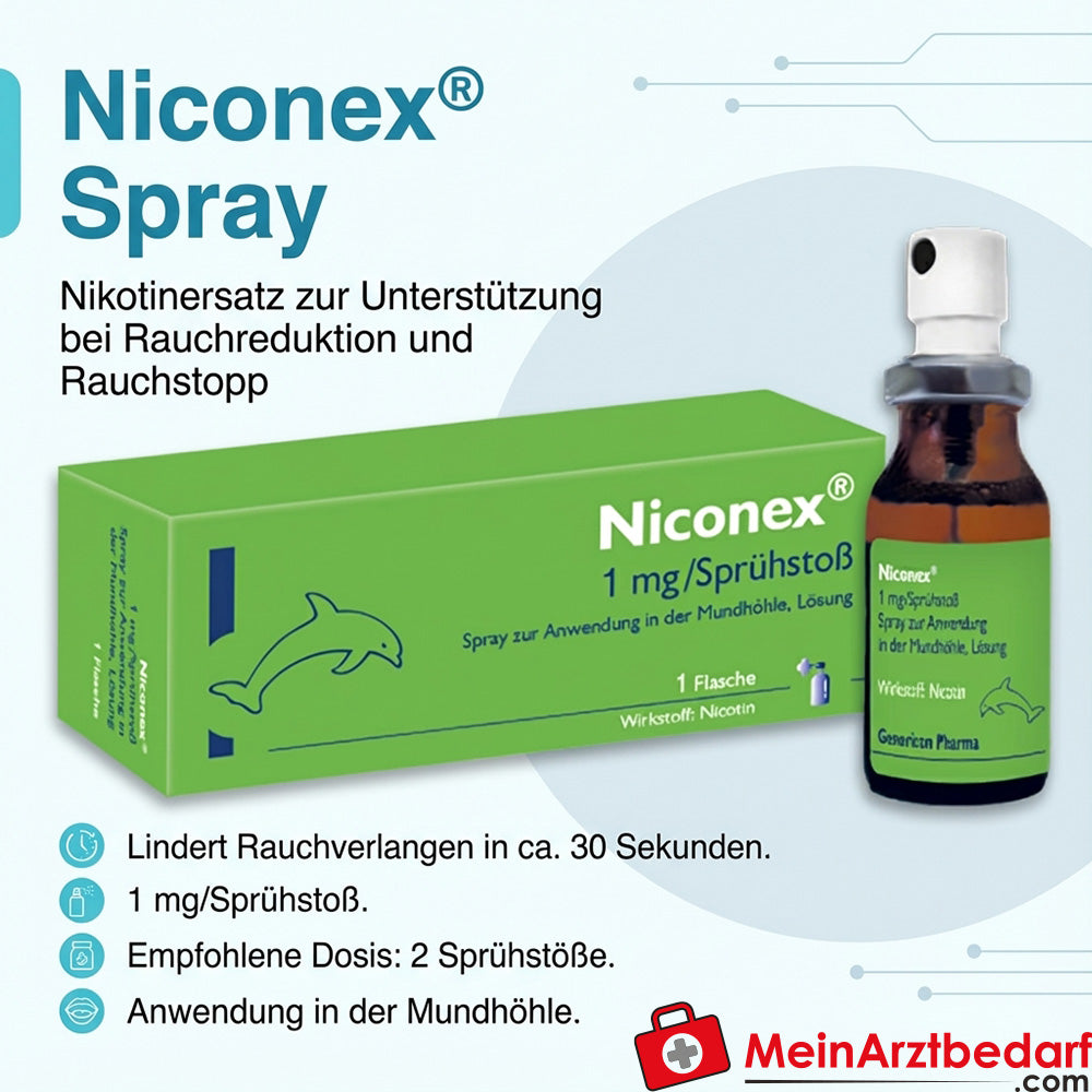Genericon Niconex Spray 1 mg/spray sustitutivo de nicotina 1 unidad
