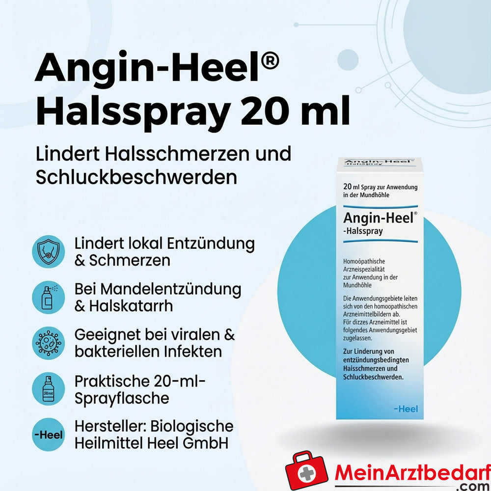SCH15 Angin-Heel spray para la garganta 20 ml - alivia el dolor de garganta y la dificultad para tragar
