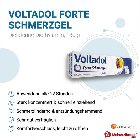 Voltadol Forte gel antidolorifico 180 g, diclofenac-dietilamina