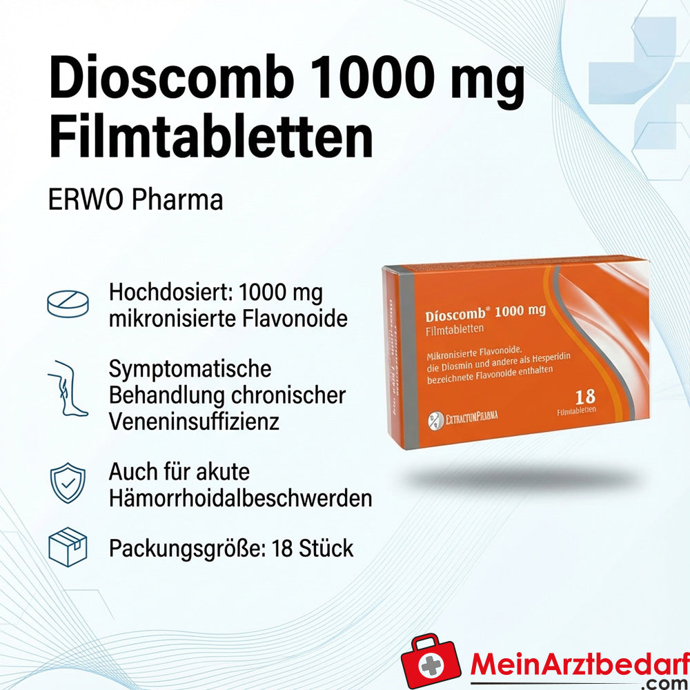 ERWO Pharma Dioscomb 1000 mg comprimés pelliculés, 18 pièces