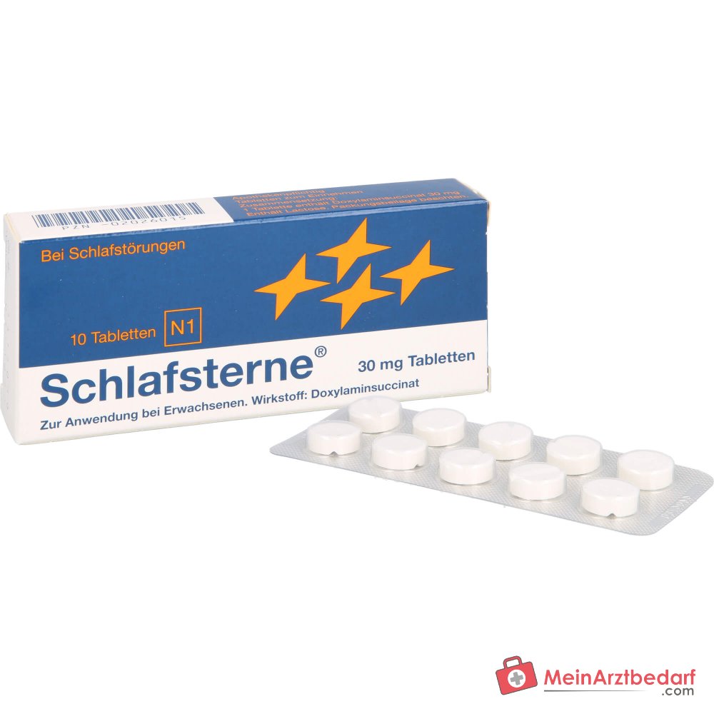 Schlafsterne 30 mg bursztynian doksylaminy tabletki 20 sztuk, 10 szt.