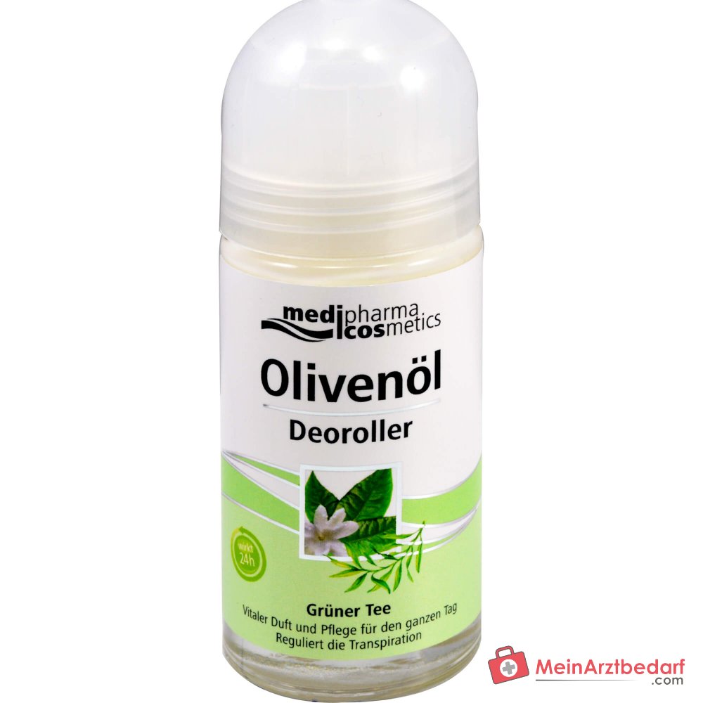 medipharma cosmetics Olivenöl Deoroller Grüner Tee, 50 ml