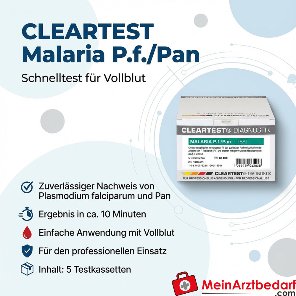 Cleartest Malaria P.f./Pan Schnelltest für Vollblut 5 Stück