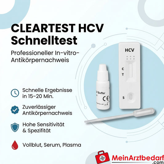 Cleartest HCV Schnelltest 10 St. (Vollblut/Serum/Plasma)