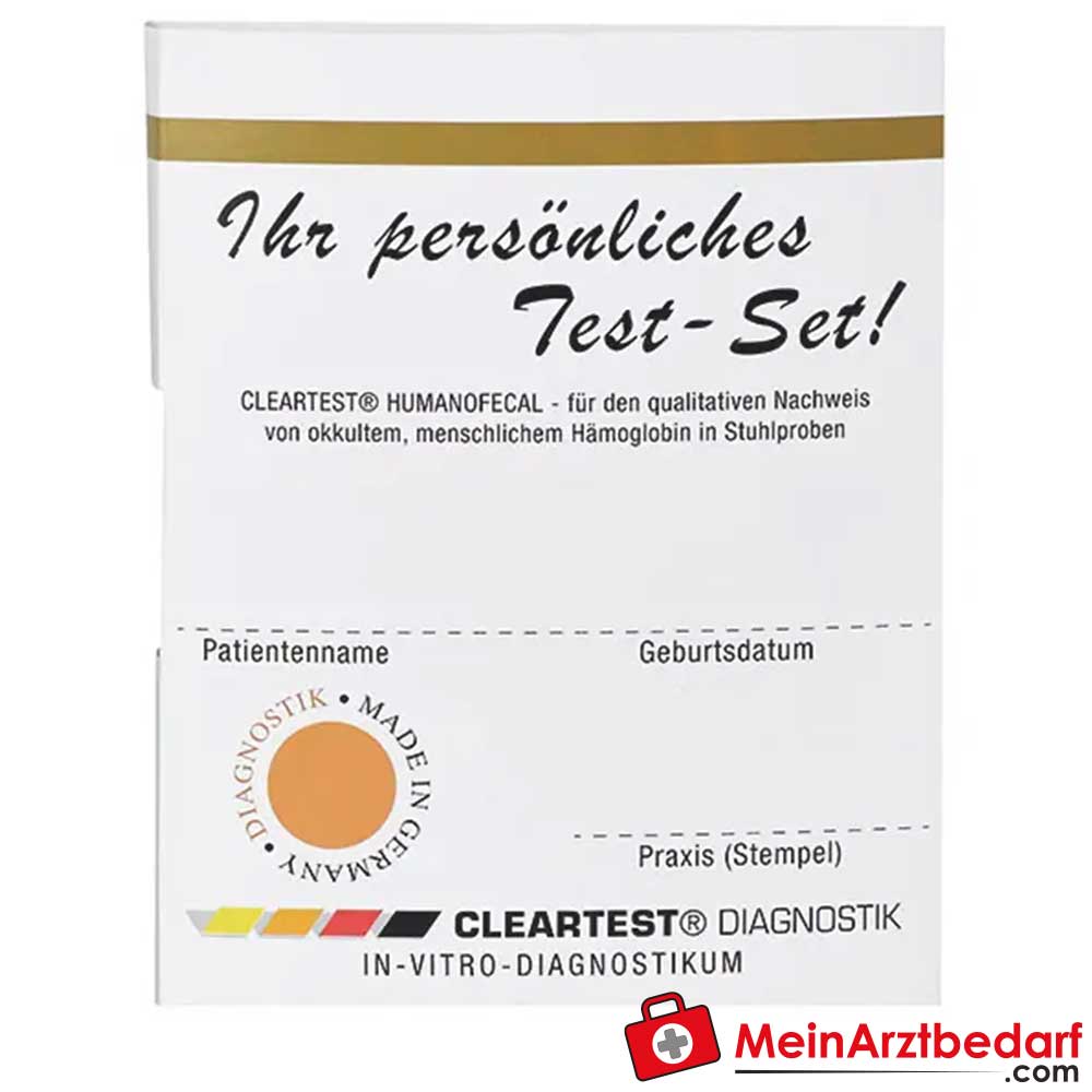 Cleartest Humanofecal Stuhltest.