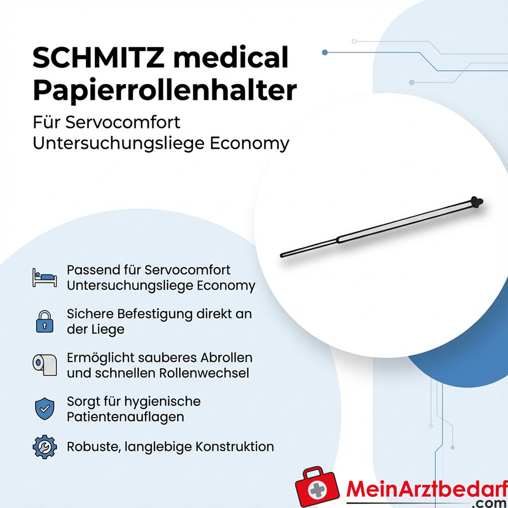 SCHMITZ medical paper roll holder for Servocomfort examination table Economy, mounting on table