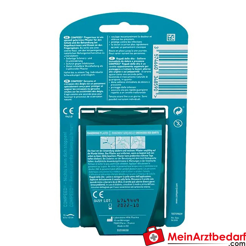 Compeed® Fingerrissepflaster, 10 St..