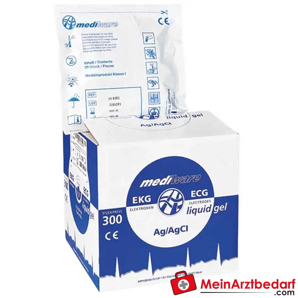 Mediware Schaumstoff-Elektrode Liquid Gel.