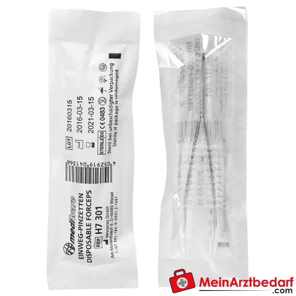 Mediware Einmalpinzetten steril, 50 Stk..