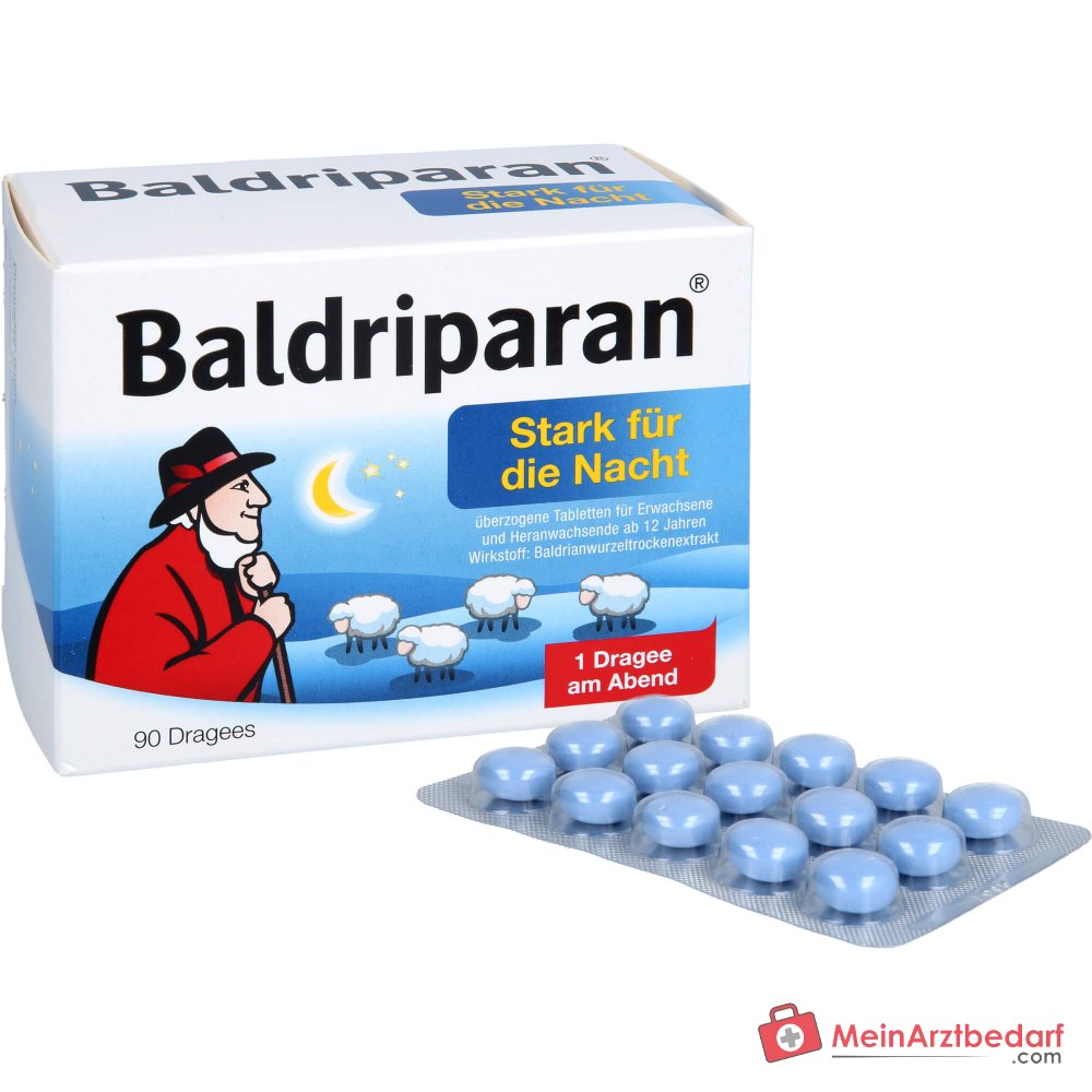 Baldriparan Fuerte para la noche 441,35 mg extracto seco de raíz de valeriana comprimidos recubiertos