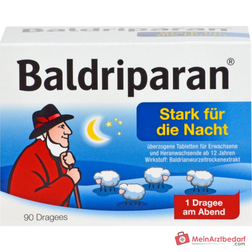 Baldriparan Fuerte para la noche 441,35 mg extracto seco de raíz de valeriana comprimidos recubiertos