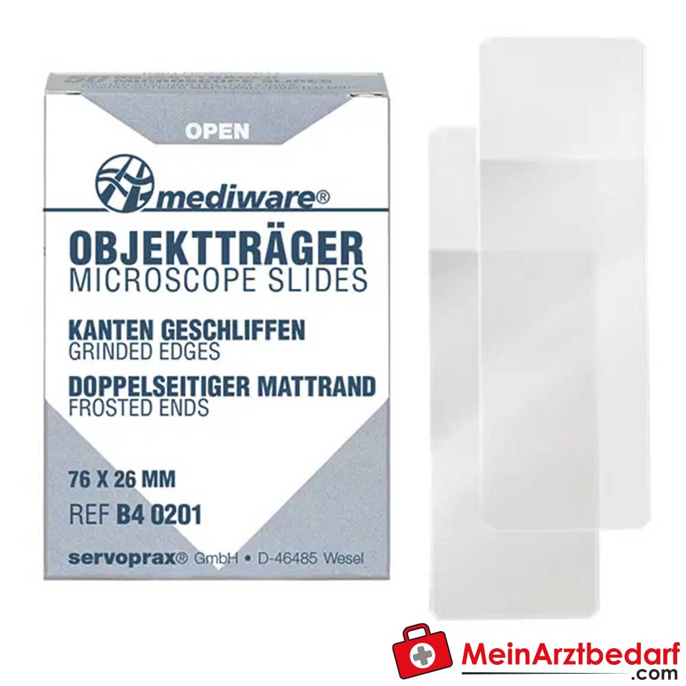 Mediware Objektträger Geschliffen, 50 Stk..
