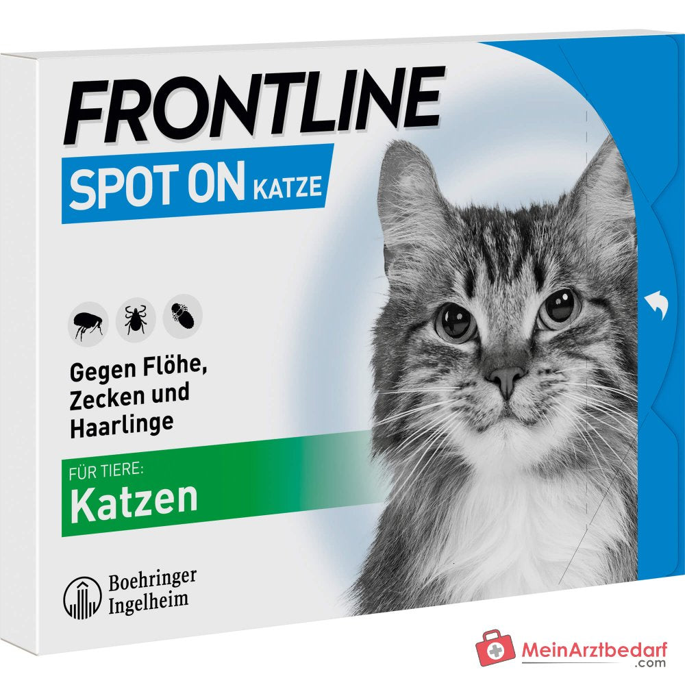 FRONTLINE Spot On dla kotów Fipronil roztwór do zakraplania 6 pipet