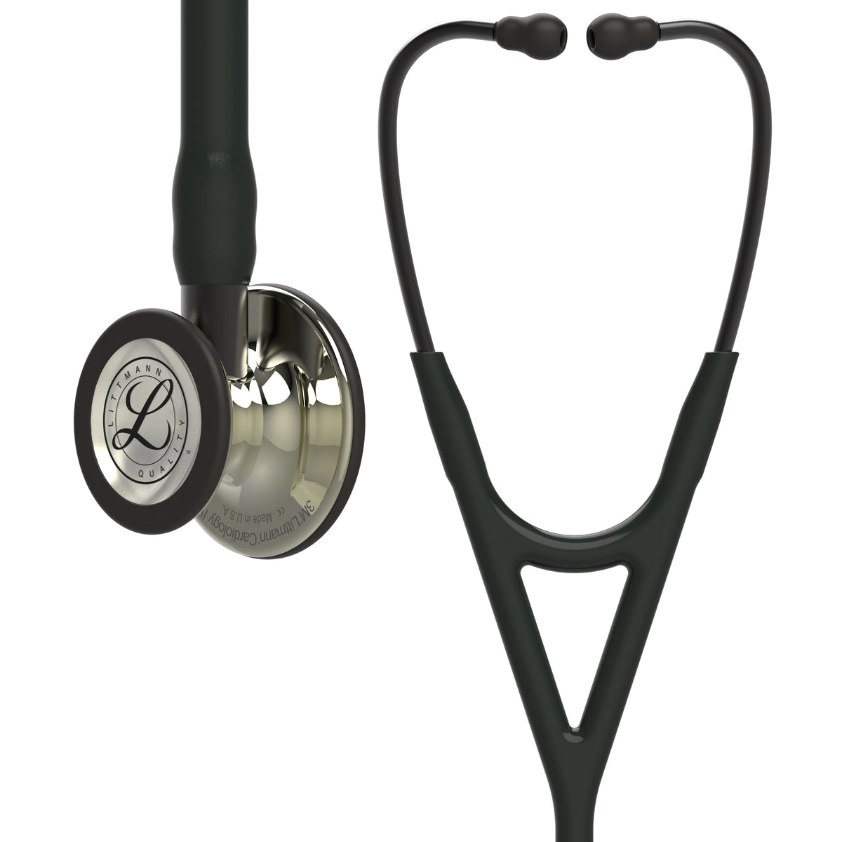 Stéthoscope Cardiologie IV de Littmann en acier inoxydable, double fréquence, pour adultes & enfants, édition champagne