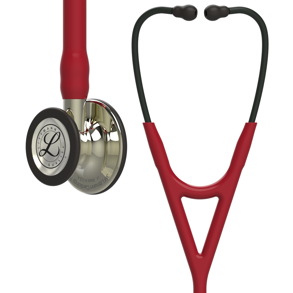 Stéthoscope Cardiologie IV de Littmann en acier inoxydable, double fréquence, pour adultes & enfants, édition champagne