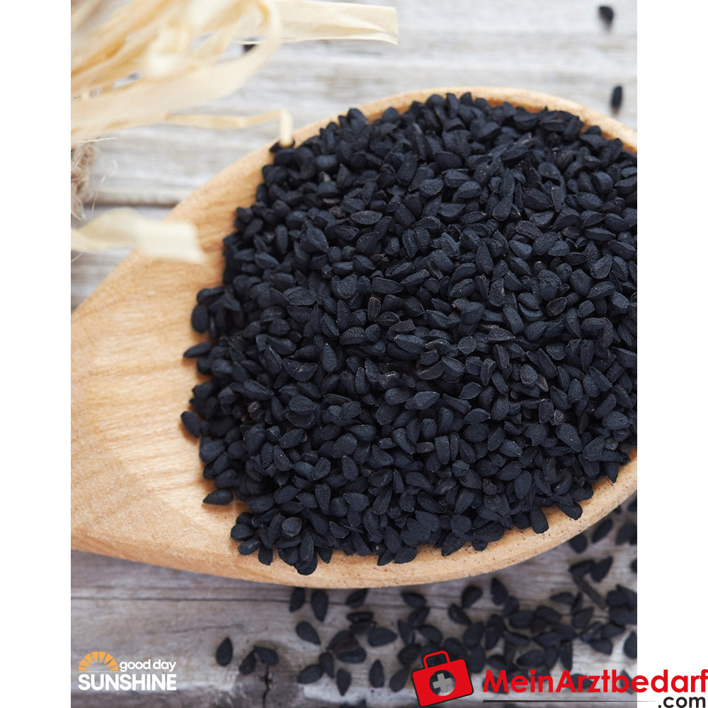 Capsule di olio di semi di cumino nero Good Day Sunshine - Supporto naturale per il metabolismo dei grassi e la consapevolezza del colesterolo (90 capsule)