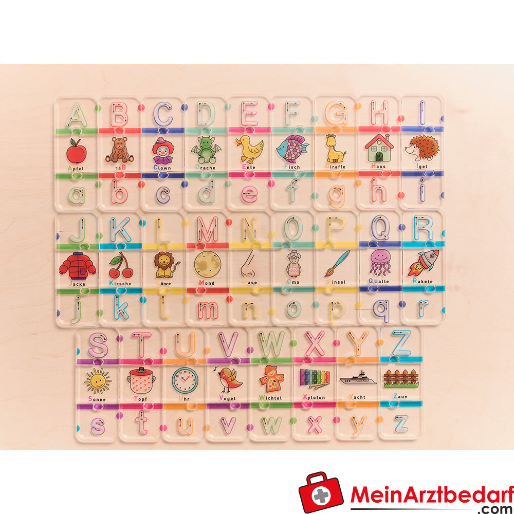 KuWiH LichtZauber Buchstaben-Puzzle Lernspielzeug ab 3 Jahren für Schreiben lernen mit Licht-Tablet.