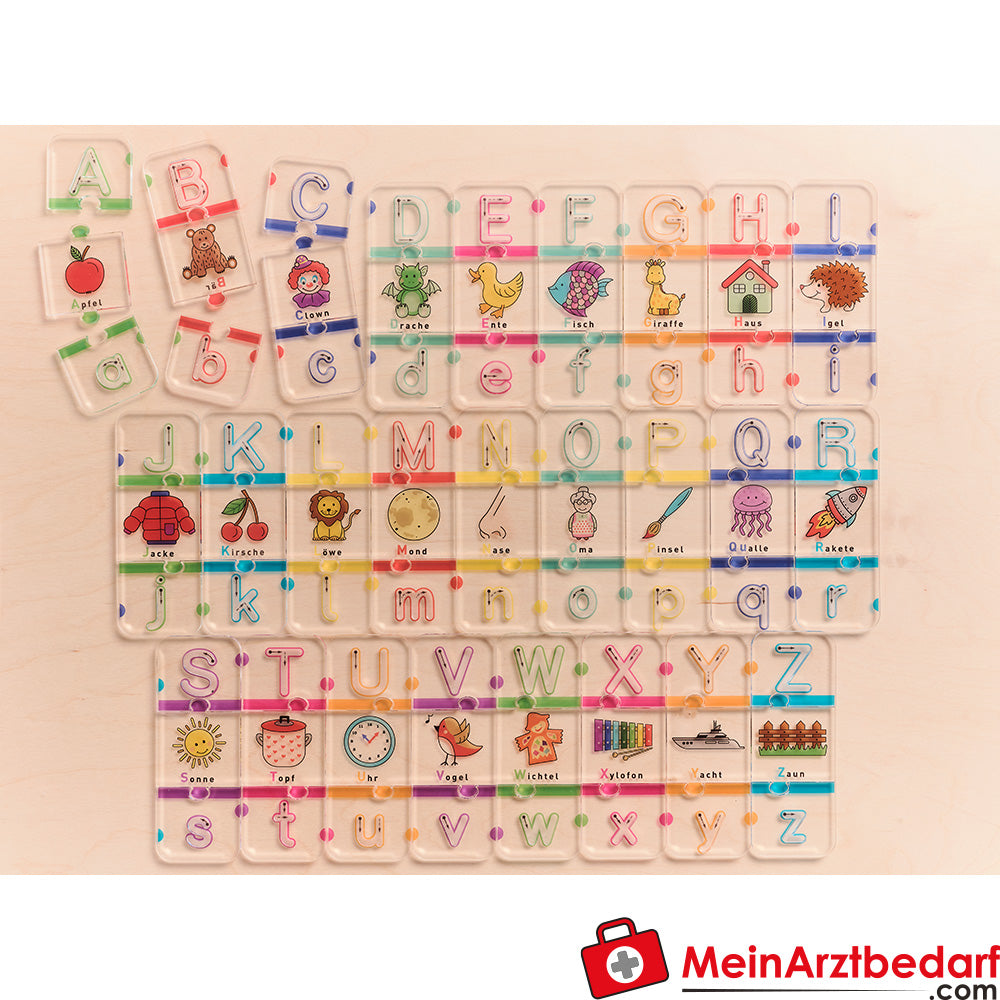 KuWiH LichtZauber Buchstaben-Puzzle Lernspielzeug ab 3 Jahren für Schreiben lernen mit Licht-Tablet.