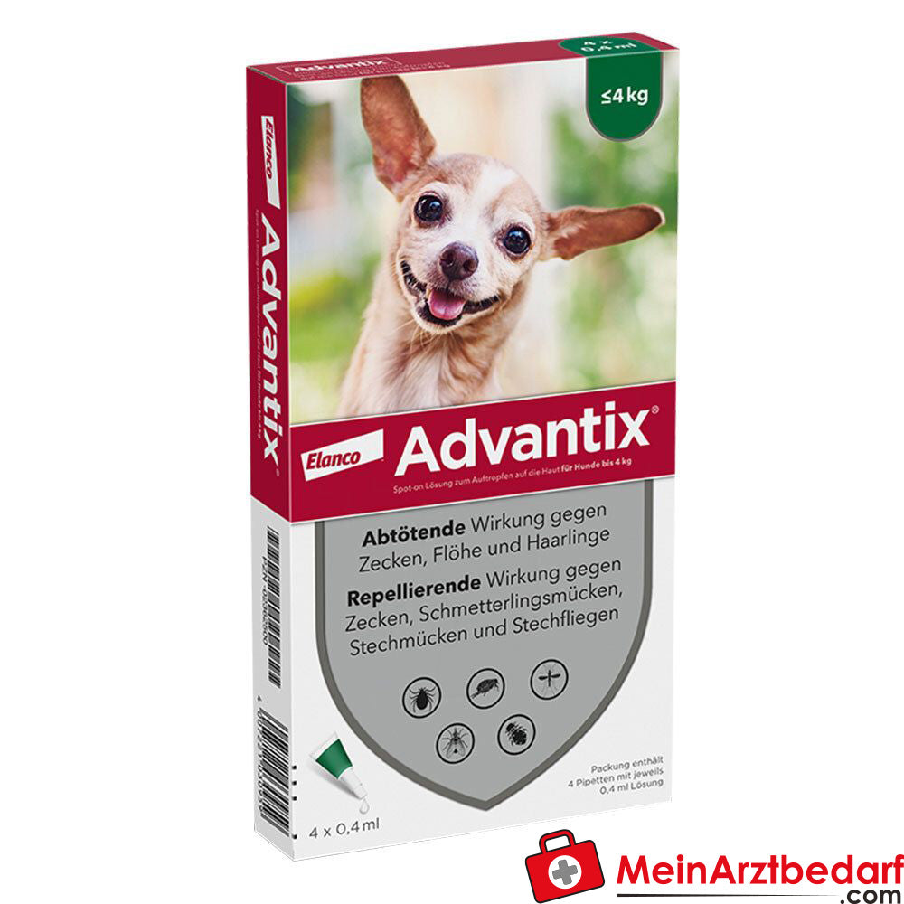 Advantix Spot-on Hund ≤4kg 4 St