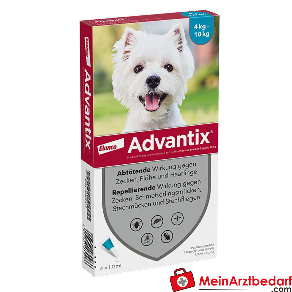 Advantix Spot-on Hund 4-10 4 St.