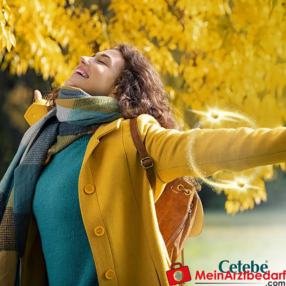 Cetebe® ABWEHR plus 3-fach Unterstützung der Abwehrkräfte, Vitamin C, D & Zink, 30 St..