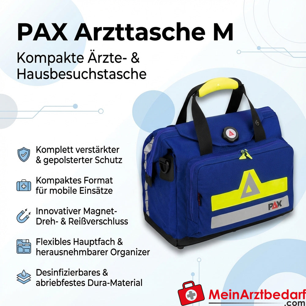 Borsa da medico PAX M 38 x 38 x 31 cm Materiale Dura imbottito con organizer e tracolla