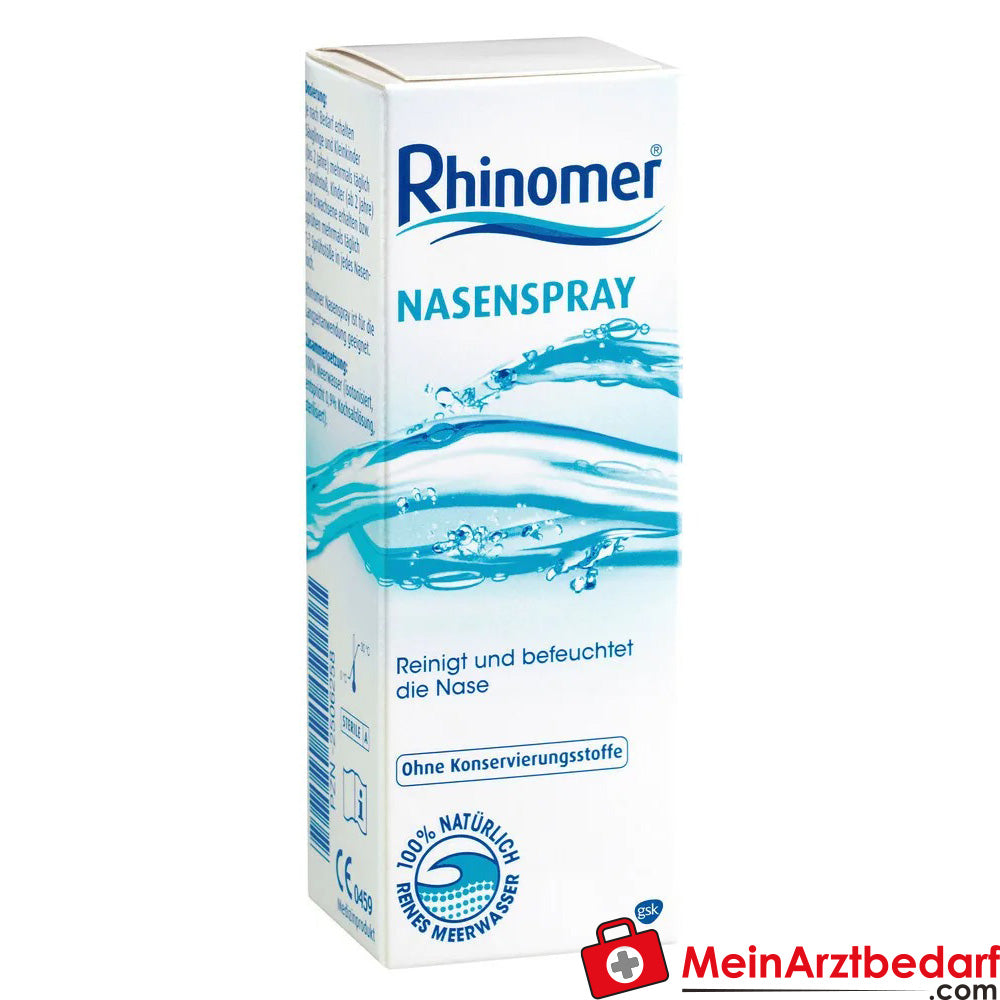 Rhinomer Nasenspray, steriles und isotones Meerwasser, 20ml.